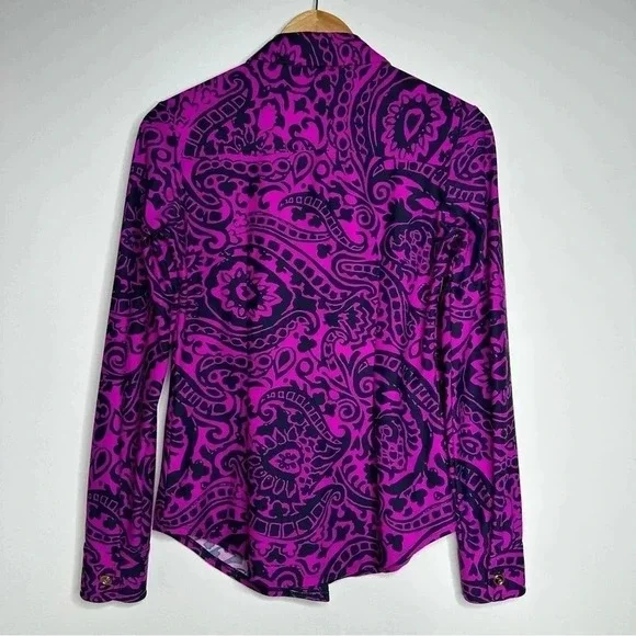 Jude Connally Long Sleeve Button Down Shirt and Quilted Vest Set Size Small - Picture 5 of 11